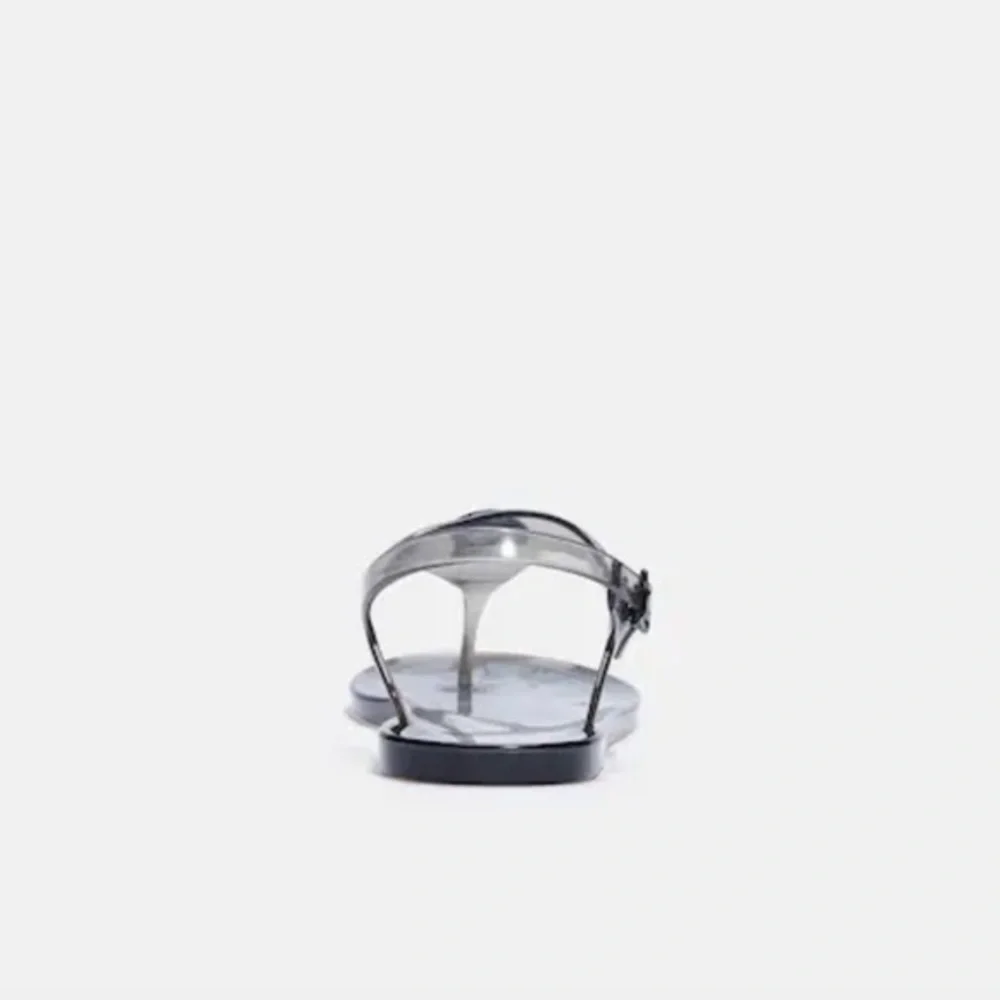 NEW Coach Black Natalee Jelly Sandals Size 6B